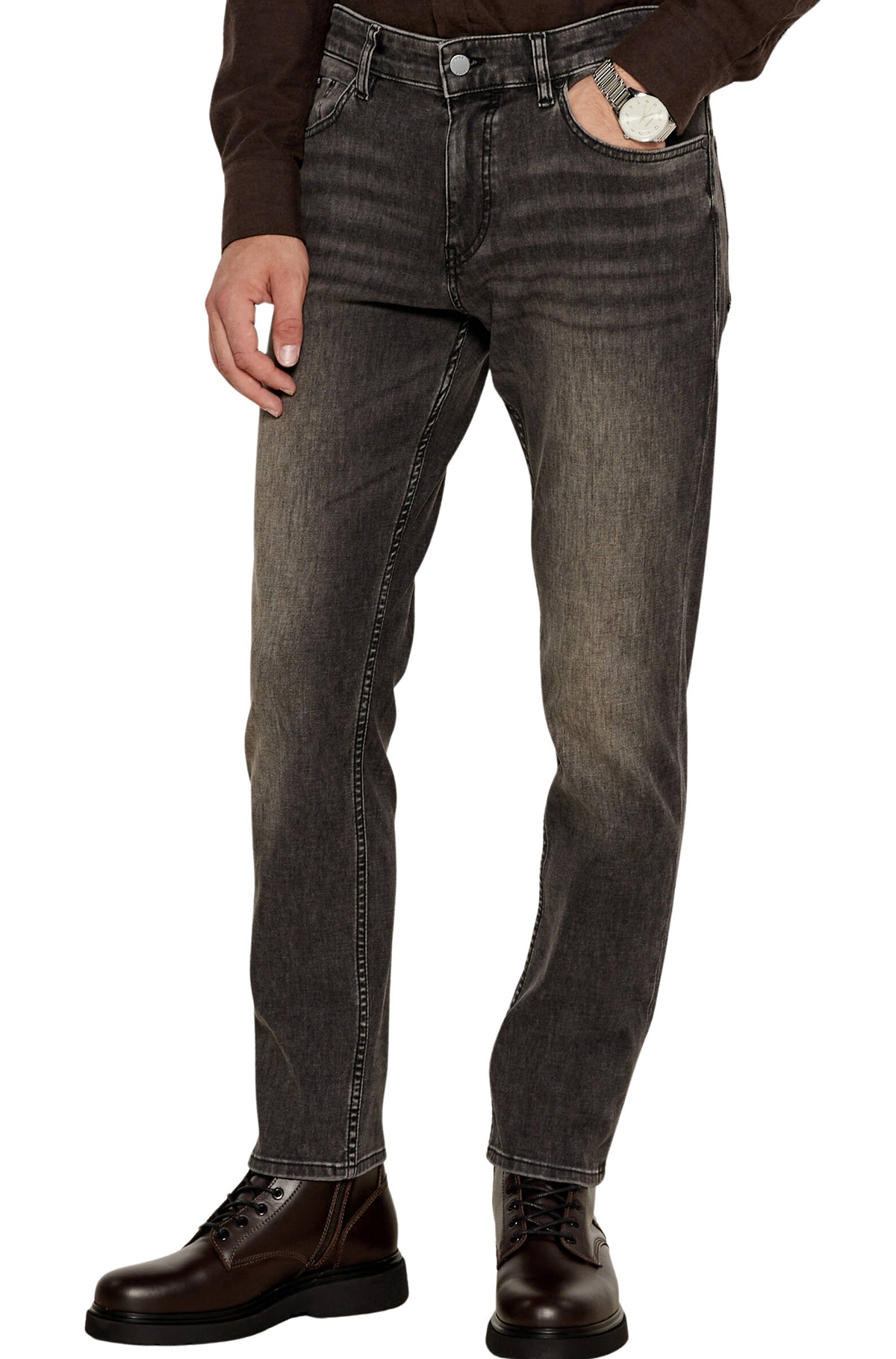 Tamnosive muške farmerke 50527042