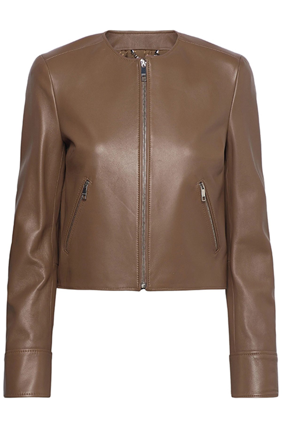 Sadenita kožna ženska jakna 50531325