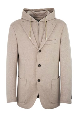 Muški sako sa kapuljačom L75GIAK13