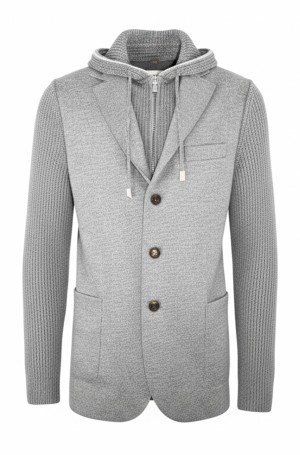 Muški sako sa kapuljačom L75GIAK13