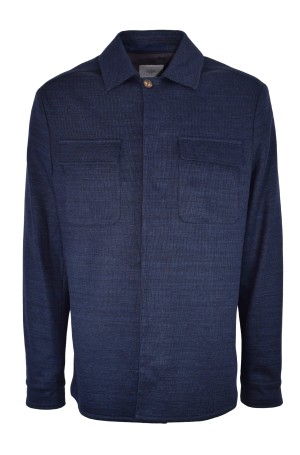 Teget muška košulja-jakna M75K080M022