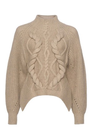 Braon ženski džemper 50550763