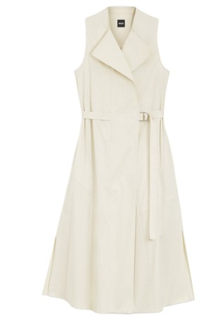 Bež midi haljina 50557446