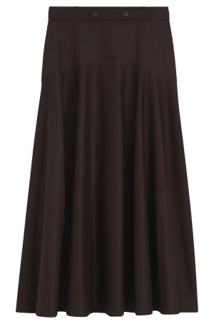 Braon midi suknja 50558300