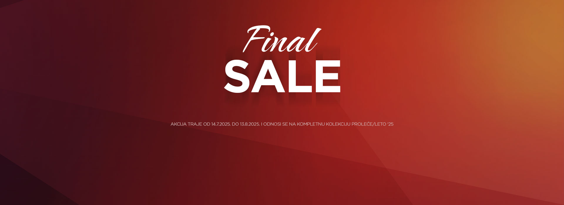 Ne propustite FINAL SALE u Movem Fashion radnjama kao i online!