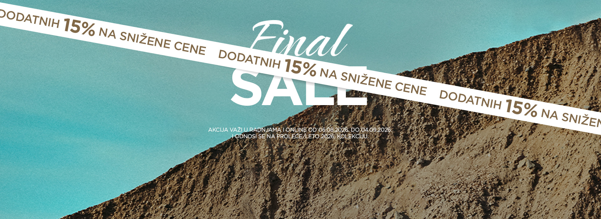 Ne propustite dodatnih 15% popusta na snižene cene, u Movem Fashion radnjama kao i online!