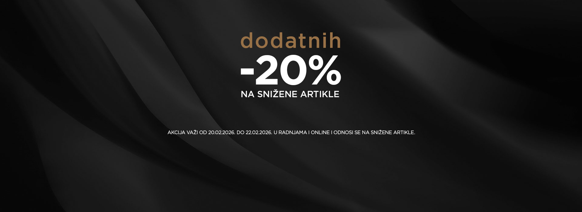 Dodatnih 20% na snižene cene u Movem Fashion radnjama, kao i na online shop-u!