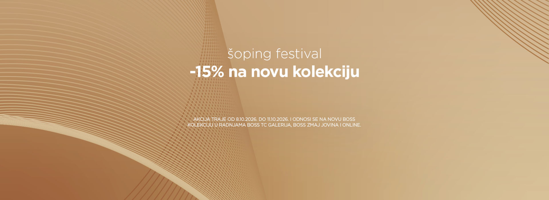 Ne propustite 15% popusta na BOSS kolekciju jesen/zima!
